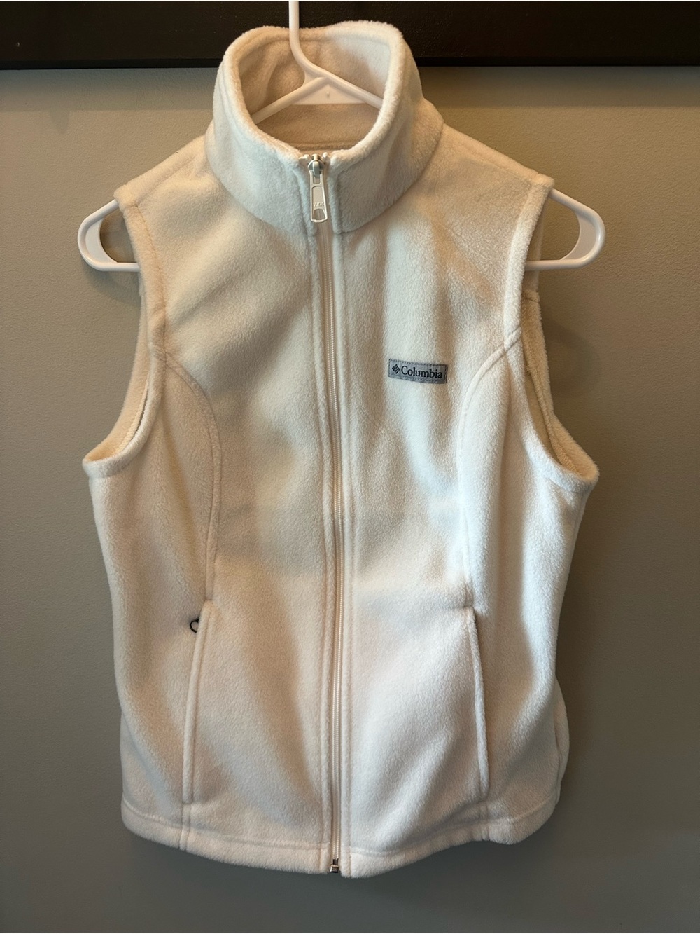 Columbia Cream Fleece Vest